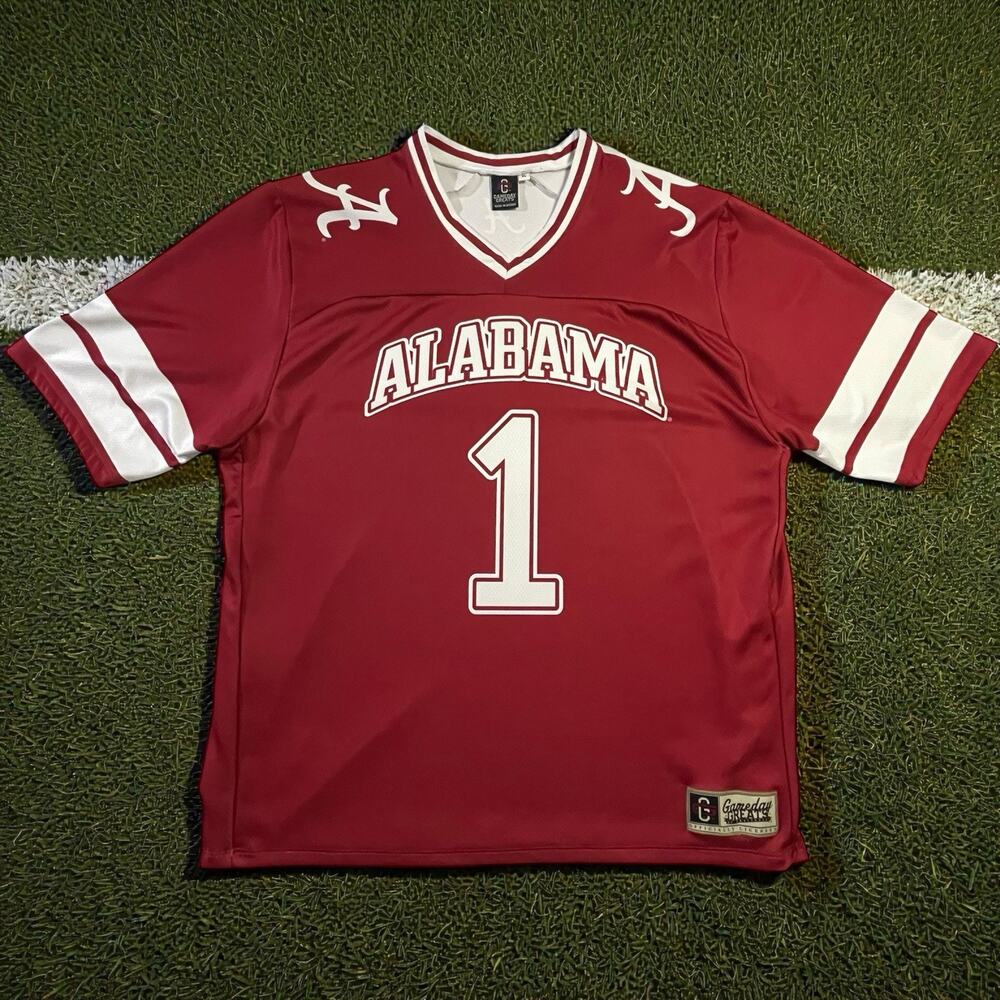 GameDay Greats NCAA Alabama Crimson Tide #1 Red Home Football Jersey Men’s XL